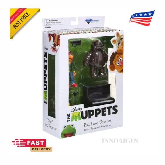 NEW Diamond Select Toys Disney The Muppets ROWLF and SCOOTER Action Figures - Picture 2 of 3